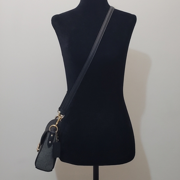 NWT! COACH CONVERTIBLE BLACK JADE SHOULDER/CROSSBODY BAG - Picture 3 of 15